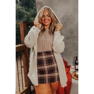 And The Why STUNNING‎ SWEATSHIRT/KNITED HOODED JACKET Cardigan Curves